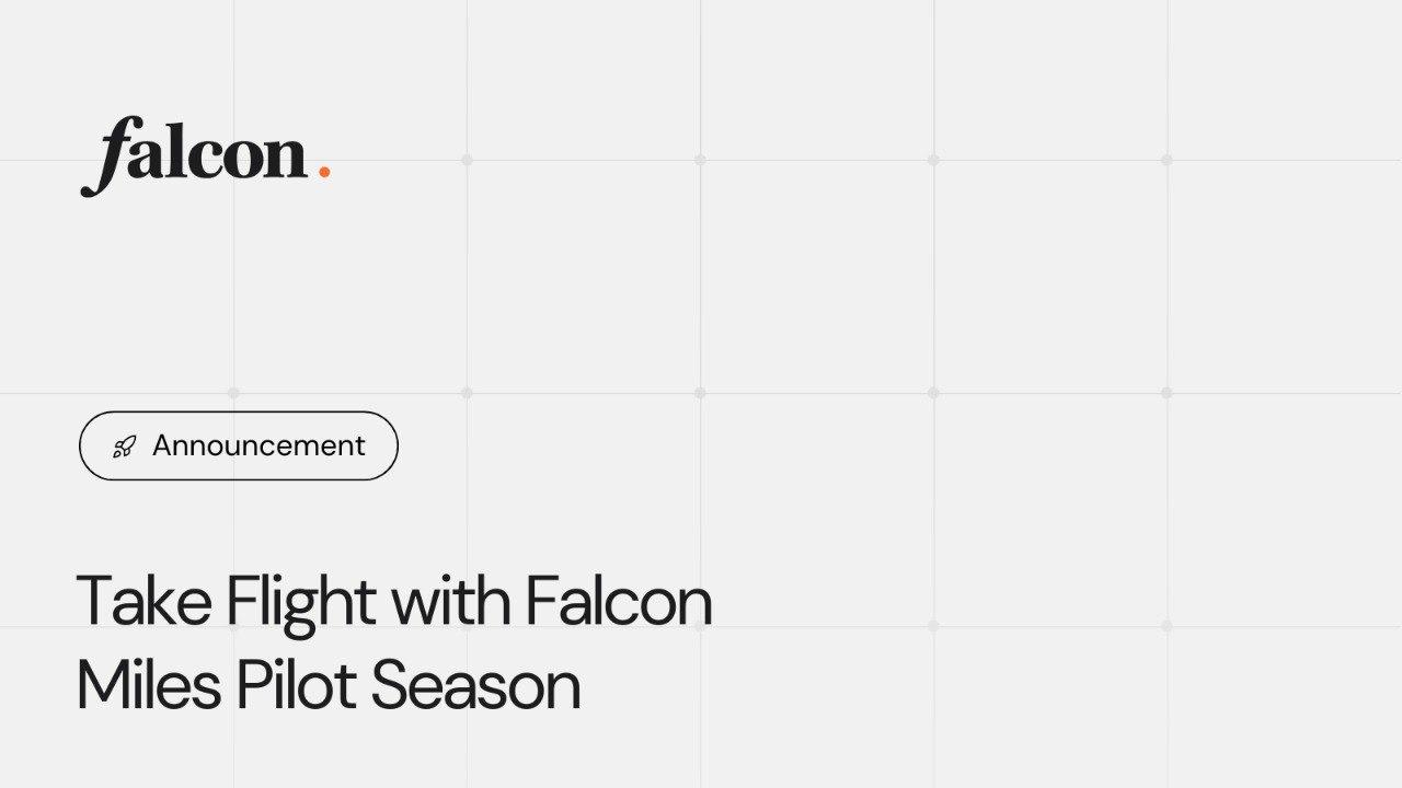 Introducing the Falcon Miles Points Program Pilot Season by Falcon Finance, Rewarding Ecosystem Participants