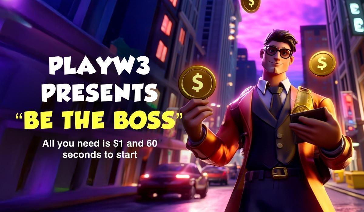 PlayW3发布“Be The Boss”:将作者转变为所有者的全新区块链商业模式 – 已支付超过320,000美元