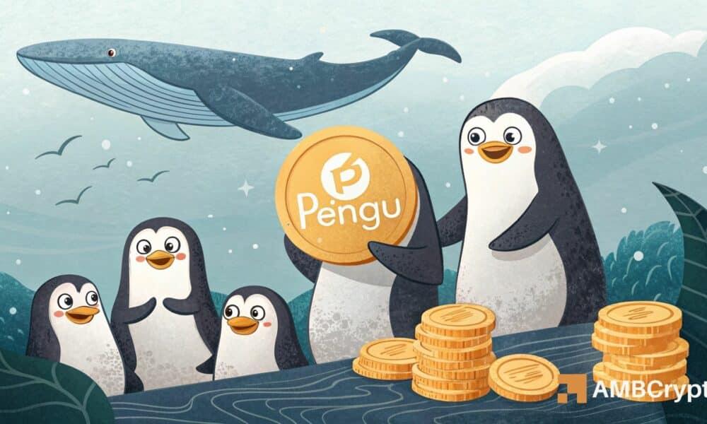在5天内购买了10亿只PENGU- 是否能将价格推高至0.046美元以上?