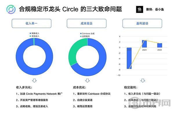 Circle, the leading stablecoin company, faces three major critical issues